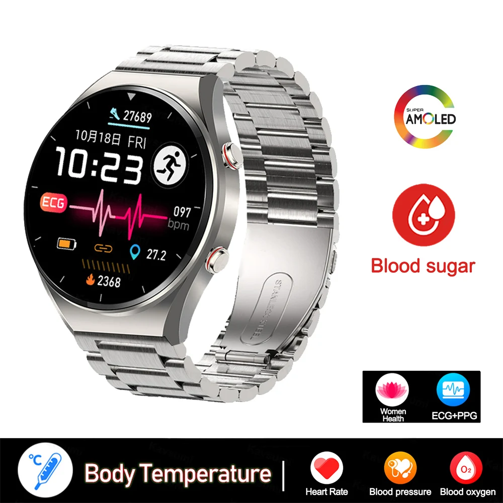 2023 New Smart Watch Men Full Touch Screen Non-Invasive Blood Glucose Sports Bracelet Fitness Body Thermometer Watch for Android
2023 New Smart Watch Men Full Touch Screen Non-Invasive Blood Glucose Sports Bracelet Fitness Body Thermometer Watch for Android
