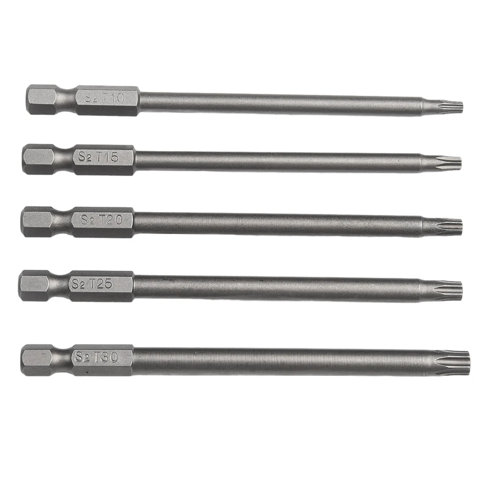 High Quality Durable Screwdriver Bit Tools T10 T15 T20 T25 T30 Torx 5 Pcs 60HRC Alloy Steel For Electric Drill
High Quality Durable Screwdriver Bit Tools T10 T15 T20 T25 T30 Torx 5 Pcs 60HRC Alloy Steel For Electric Drill