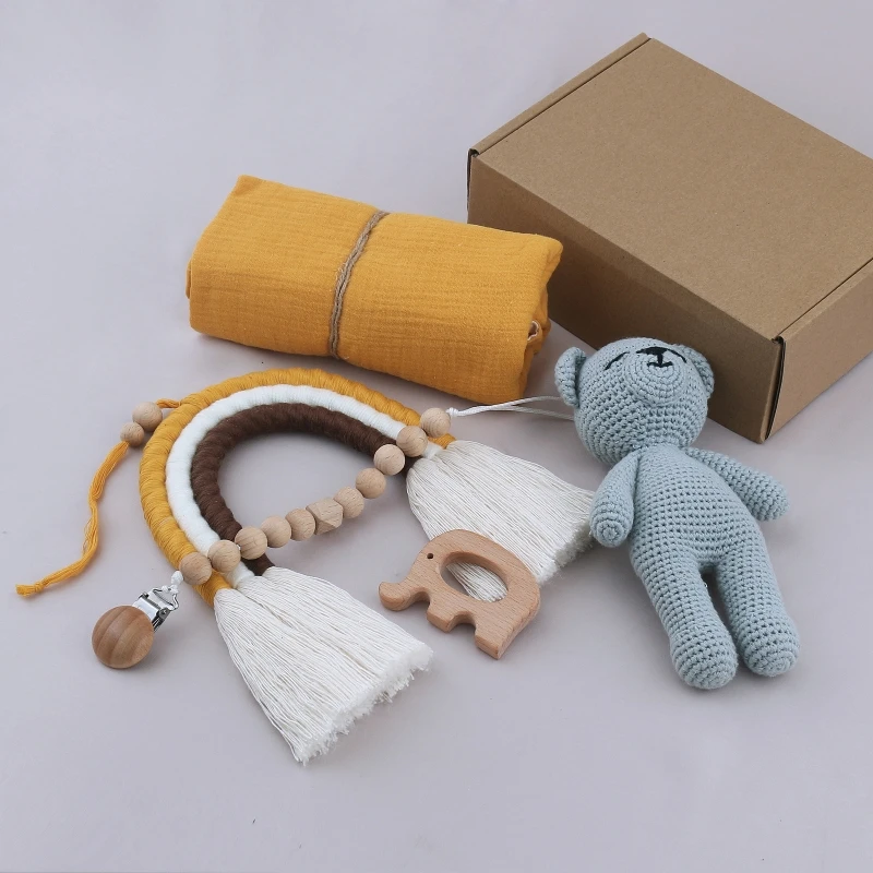 Baby Blanket Toy Set Baby Room Ornament Pacifier Chain Soothing for Doll for Newborn Baby Girls Boys Photography
Baby Blanket Toy Set Baby Room Ornament Pacifier Chain Soothing for Doll for Newborn Baby Girls Boys Photography