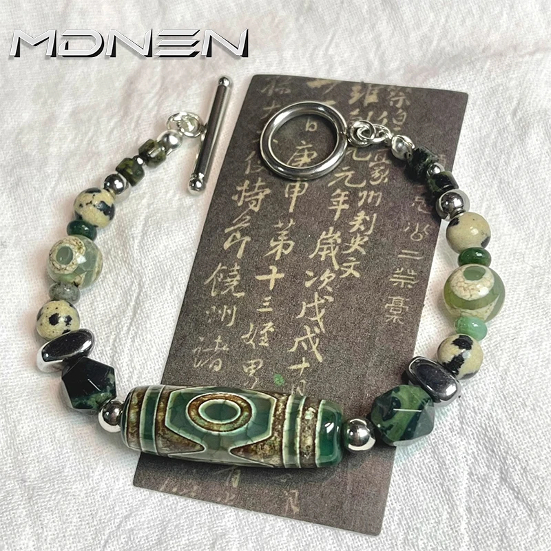 2023 New Maya Sen Natural Stone Agate Bracelet Retro Chinese Style Jewelry Gift for Men And Women
2023 New Maya Sen Natural Stone Agate Bracelet Retro Chinese Style Jewelry Gift for Men And Women