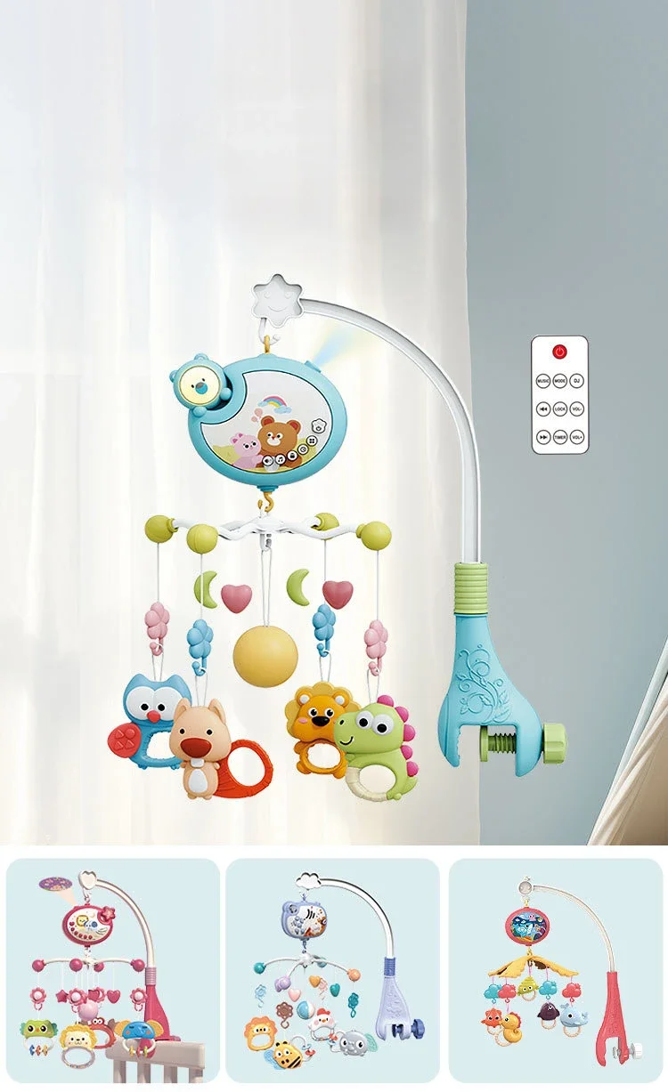 Baby Crib Mobile Rattle Toy For 0-12 Months Infant Rotating Musical Projector Night Light Bed Bell Educational For Newborn Gift
Baby Crib Mobile Rattle Toy For 0-12 Months Infant Rotating Musical Projector Night Light Bed Bell Educational For Newborn Gift