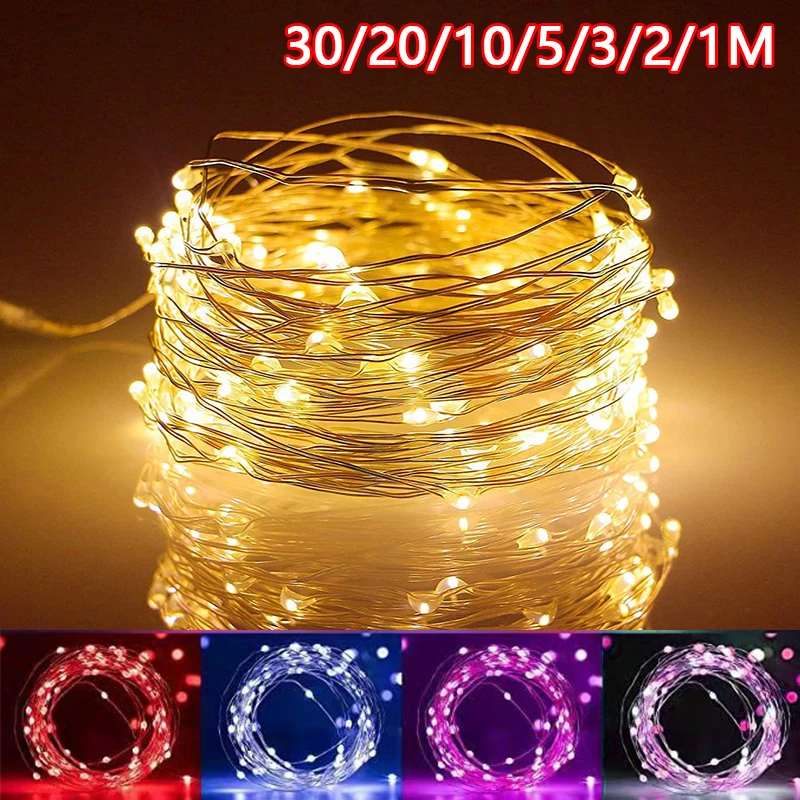 3V Low-voltage Battery/USB Powered Waterproof LED Copper Wire Lamp Christmas Spring Festival Garland Wedding Party Decoration
3V Low-voltage Battery/USB Powered Waterproof LED Copper Wire Lamp Christmas Spring Festival Garland Wedding Party Decoration