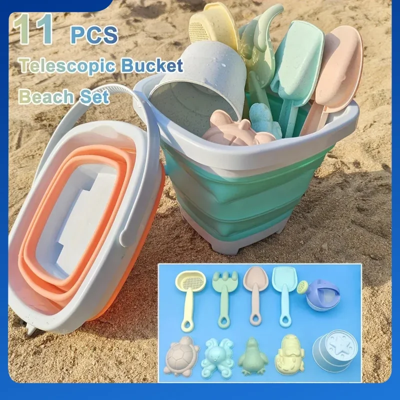 Набор игрушек из горячего песка для детей, детские игрушки из песка со складным ведром, лопата, грабли, формы для песка, летние уличные подарки 
Набор игрушек из горячего песка для детей, детские игрушки из песка со складным ведром, лопата, грабли, формы для песка, летние уличные подарки