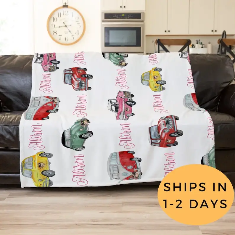 Car Blanket, Personalized Girl Baby Blanket, Custom Baby Blanker, Antique Car Blanket, Floral Blanket, Car Baby Shower Gift, Car
Car Blanket, Personalized Girl Baby Blanket, Custom Baby Blanker, Antique Car Blanket, Floral Blanket, Car Baby Shower Gift, Car