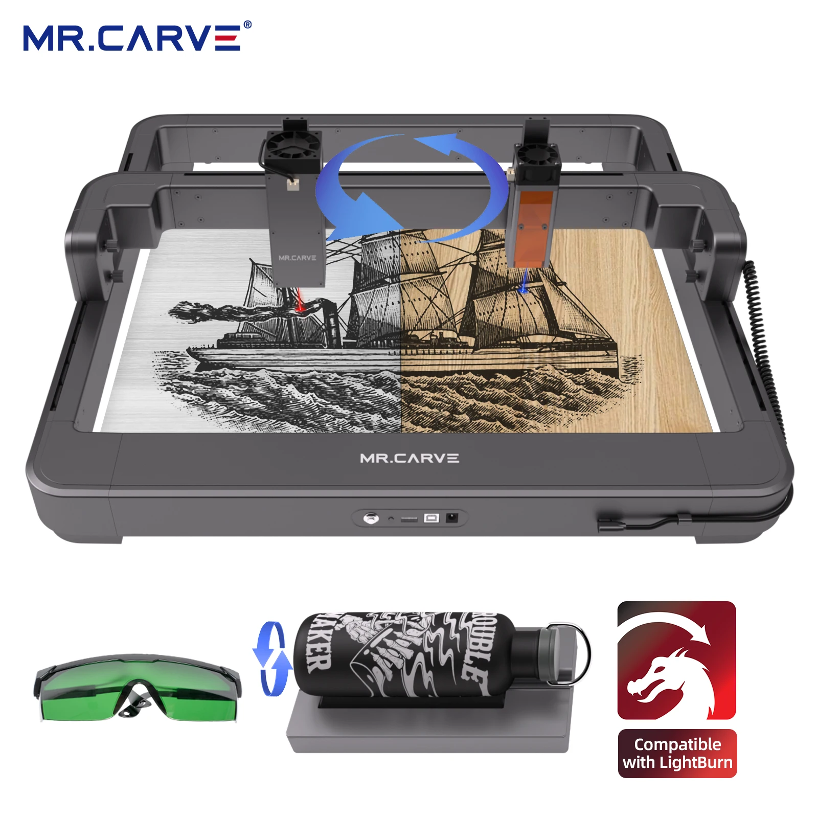 M3 Desktop Metal Engraving Machine Portable Engraver Wood Cutting Machine Detachable Silver Jewelry Laser Engraving Machine
M3 Desktop Metal Engraving Machine Portable Engraver Wood Cutting Machine Detachable Silver Jewelry Laser Engraving Machine