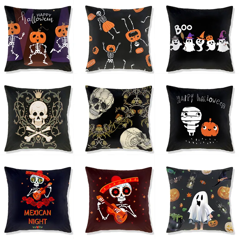 Skeleton Pumpkin Pillow Covers Funny Skull Decorative Pillowcase Bed Sofa Living Room Aesthetic Pillows Case Decor Home 45x45 Cm
Skeleton Pumpkin Pillow Covers Funny Skull Decorative Pillowcase Bed Sofa Living Room Aesthetic Pillows Case Decor Home 45x45 Cm