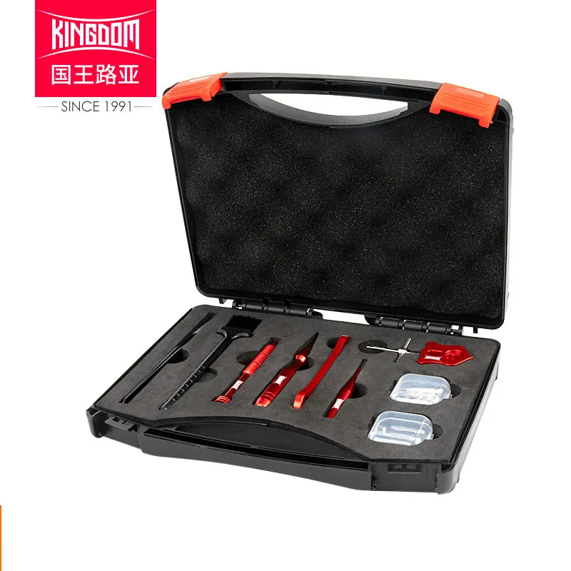 Набор инструментов для ремонта Kingdom, катушка для заброса приманки, набор для обслуживания катушки, устройство для разборки штифта, инструмент для удаления подшипника, рыболовные снасти
Набор инструментов для ремонта Kingdom, катушка для заброса приманки, набор для обслуживания катушки, устройство для разборки штифта, инструмент для удаления подшипника, рыболовные снасти