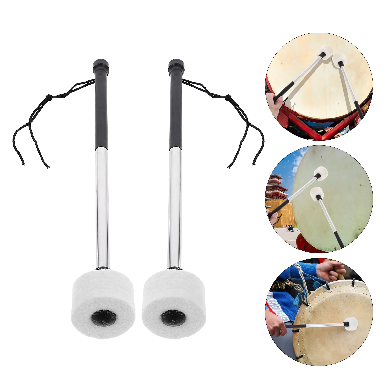 Classic Drumstick Supplies Felt Mallets Stage Performance Practice Percussion Instrument Musical Beginners Sticks 
Classic Drumstick Supplies Felt Mallets Stage Performance Practice Percussion Instrument Musical Beginners Sticks