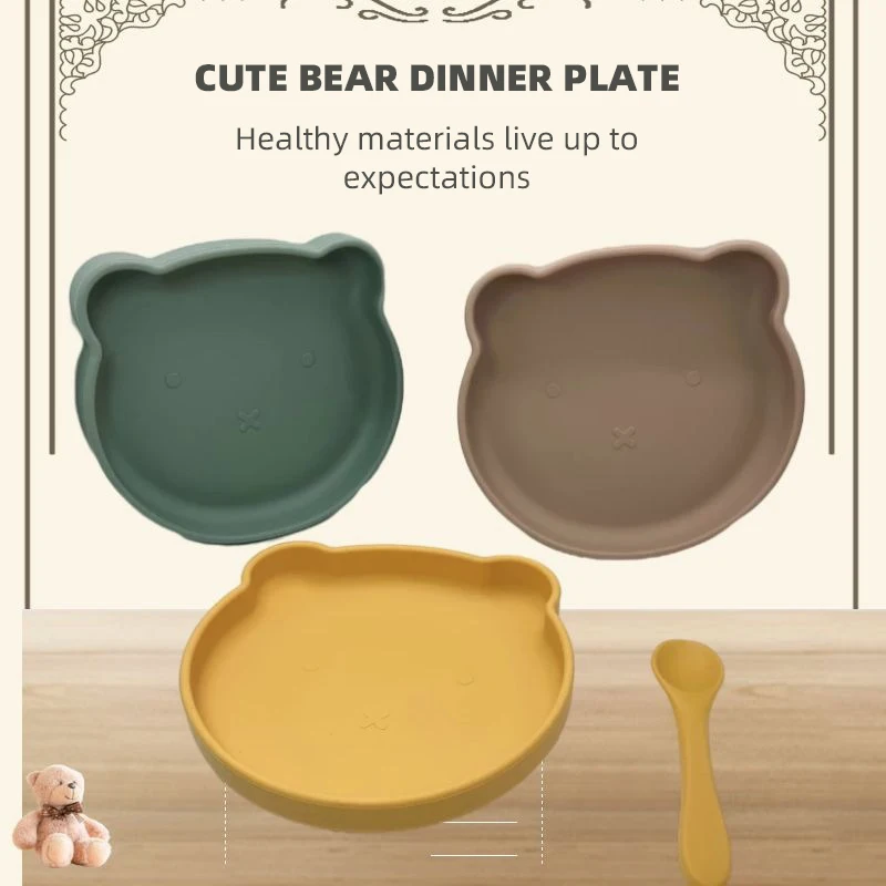 Silicone Baby Feeding Bowl Tableware Non-Slip Feeding Dining Plate Cute Bear Bowl Kitchen Children Training Dishes Bowl
Silicone Baby Feeding Bowl Tableware Non-Slip Feeding Dining Plate Cute Bear Bowl Kitchen Children Training Dishes Bowl
