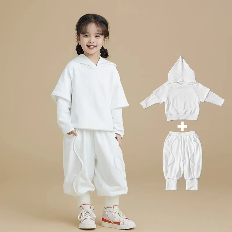 Children Clothing Set 2023 Girls and Boys Hoodie Pant Autumn Winter New Fashionable Long Sleeve Hooded Pants Two Piece Set
Children Clothing Set 2023 Girls and Boys Hoodie Pant Autumn Winter New Fashionable Long Sleeve Hooded Pants Two Piece Set