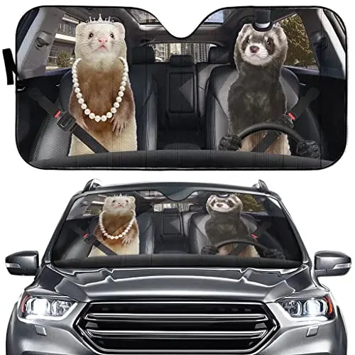 Car Windshield Sunshade Thicken UV Reflector Ferret Auto Front Window Sun Shade Visor Shield Cover,Heat and Sun Rays Reflective
Car Windshield Sunshade Thicken UV Reflector Ferret Auto Front Window Sun Shade Visor Shield Cover,Heat and Sun Rays Reflective