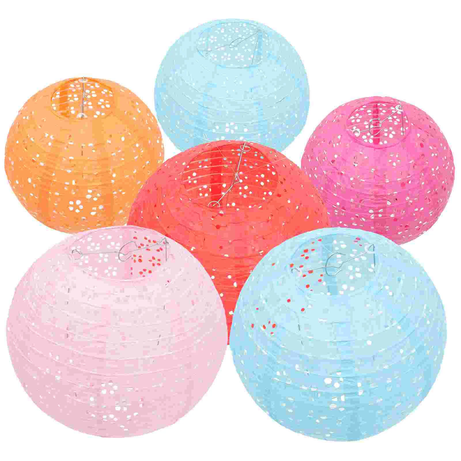 6 Pcs Hanging Lantern Children's Portable Paper Falling into The Decor Iron Party
6 Pcs Hanging Lantern Children's Portable Paper Falling into The Decor Iron Party