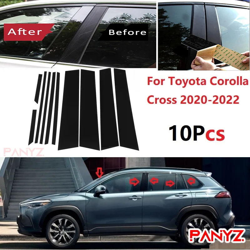New Arrival 10PCS Window Trim Cover BC Column Sticker Fit For Toyota Corolla Cross 2020 2021 2022 Polished Pillar Posts
New Arrival 10PCS Window Trim Cover BC Column Sticker Fit For Toyota Corolla Cross 2020 2021 2022 Polished Pillar Posts