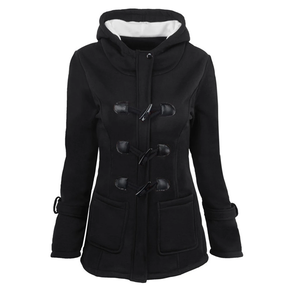 Women Jacket Comfortable Corner Button Coat Durable For Autumn & Winter Hooded No Elasticity Polyester Fashion
Women Jacket Comfortable Corner Button Coat Durable For Autumn & Winter Hooded No Elasticity Polyester Fashion