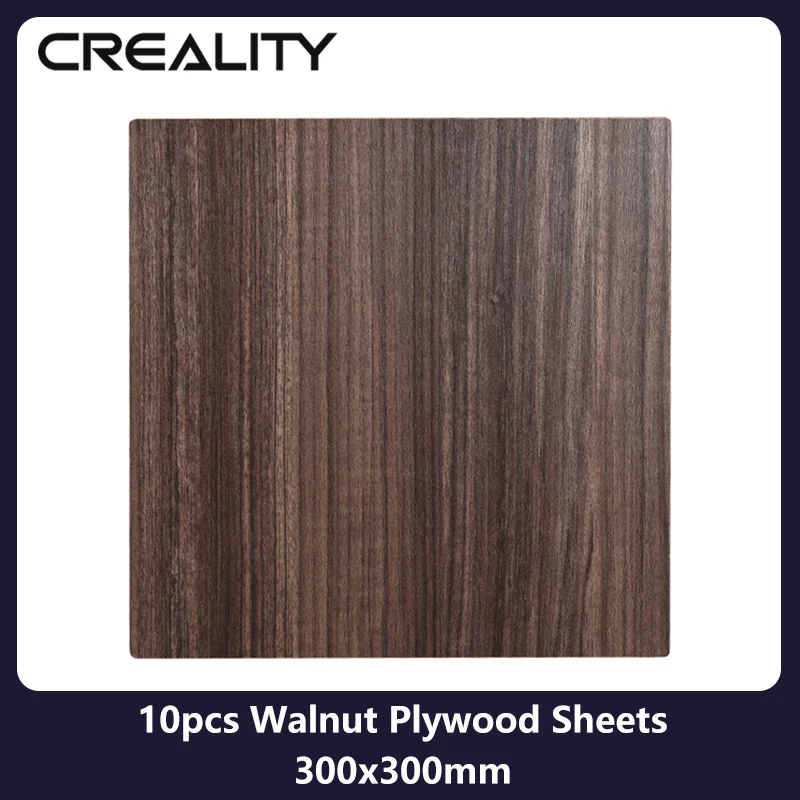 Creality Walnut Plywood 10pcs 12"x12"x1/8" 3MM Thickness Wood Sheets for Crafts Laser Cutting Engraving Painting DIY Decoration
Creality Walnut Plywood 10pcs 12"x12"x1/8" 3MM Thickness Wood Sheets for Crafts Laser Cutting Engraving Painting DIY Decoration