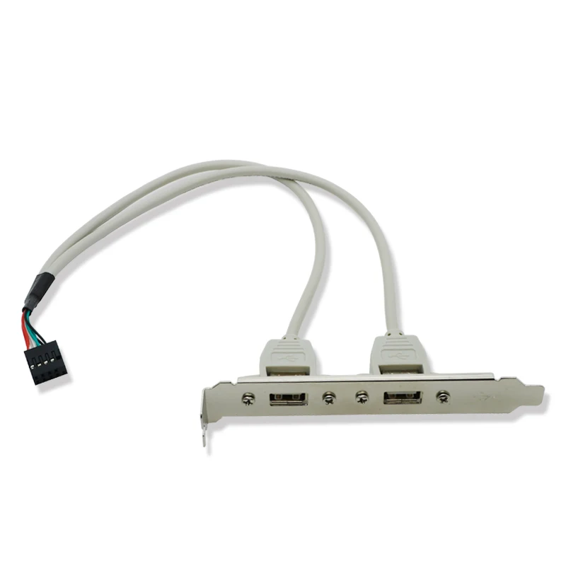 USB 2.0 тип A Женская Задняя панель для материнской платы 9-контактный кабель 30 см с низким профилем высотой 8 см Φ белый
USB 2.0 тип A Женская Задняя панель для материнской платы 9-контактный кабель 30 см с низким профилем высотой 8 см Φ белый