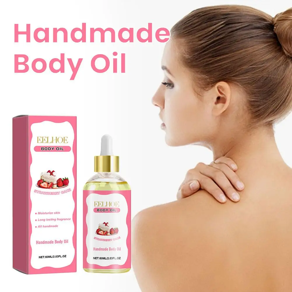 

60ml Strawberry Body Care Oil Dry Skin Moisturizes Firming Body Skin Moisturizes Essential Body Oil The And Massage E0R1