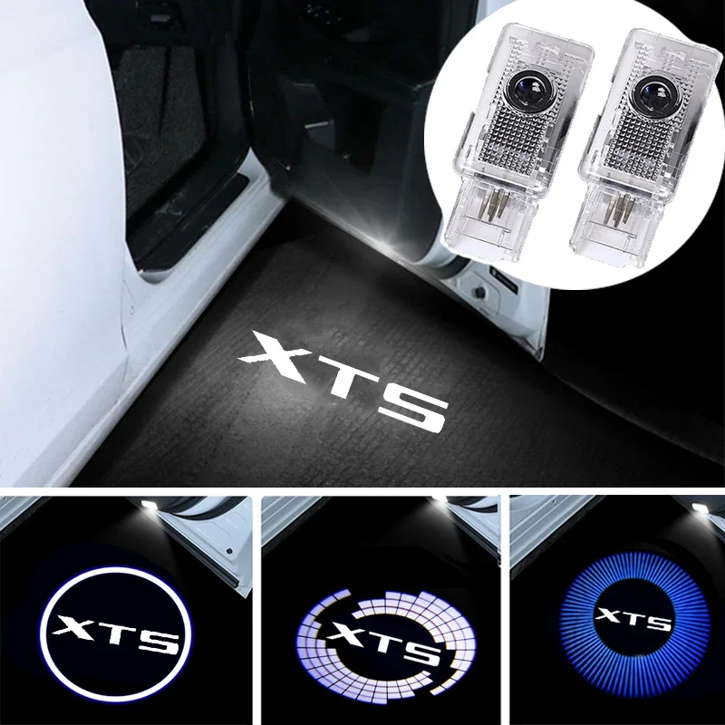 

2Pcs LED Car Door Welcome Logo Lights Retrofit Light for Cadillac XTS 2013-2018 Ghost Shadow Courtesy Projector Lamp Accessories