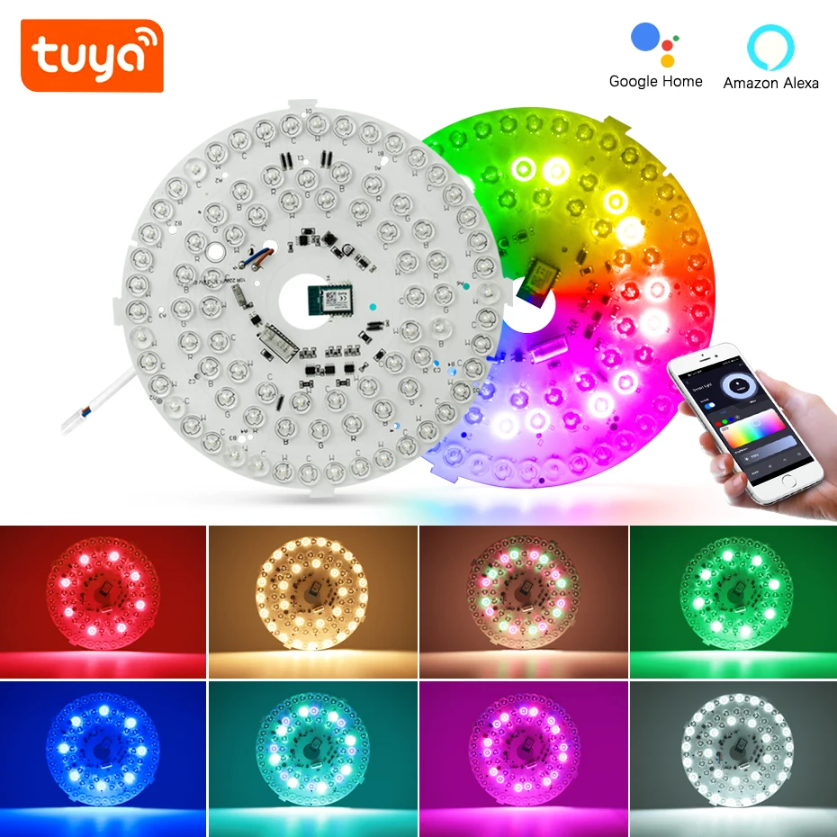 Светодиодный потолочный RGB-модуль Tuya Wi-Fi, 40 Вт, 220 В, диммируемая Светодиодная потолочная лампа, панель с чипом, RGB, белый, Alexa, Google Home, голосовое управление
Светодиодный потолочный RGB-модуль Tuya Wi-Fi, 40 Вт, 220 В, диммируемая Светодиодная потолочная лампа, панель с чипом, RGB, белый, Alexa, Google Home, голосовое управление