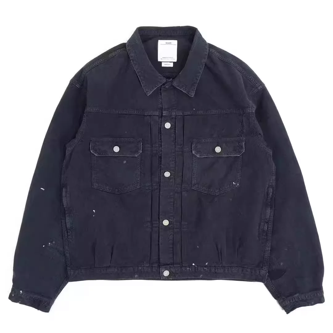 

VISVIM 101XX JKT CRASH BLACK (DRY PIQUE) washed distressed jacket Nakamura same style