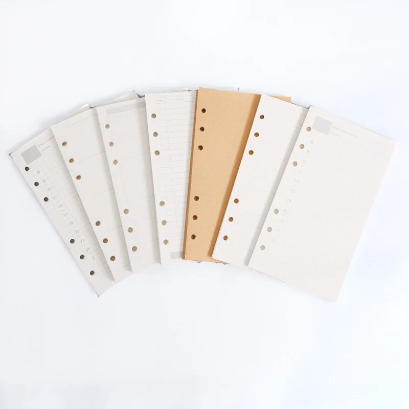 A6 6 Hole Paper Inner Pages Loose Leaf Notebook Refill Spiral Binder Paper Daily Planner Line Grid Blank Index Paper Inner Core
A6 6 Hole Paper Inner Pages Loose Leaf Notebook Refill Spiral Binder Paper Daily Planner Line Grid Blank Index Paper Inner Core