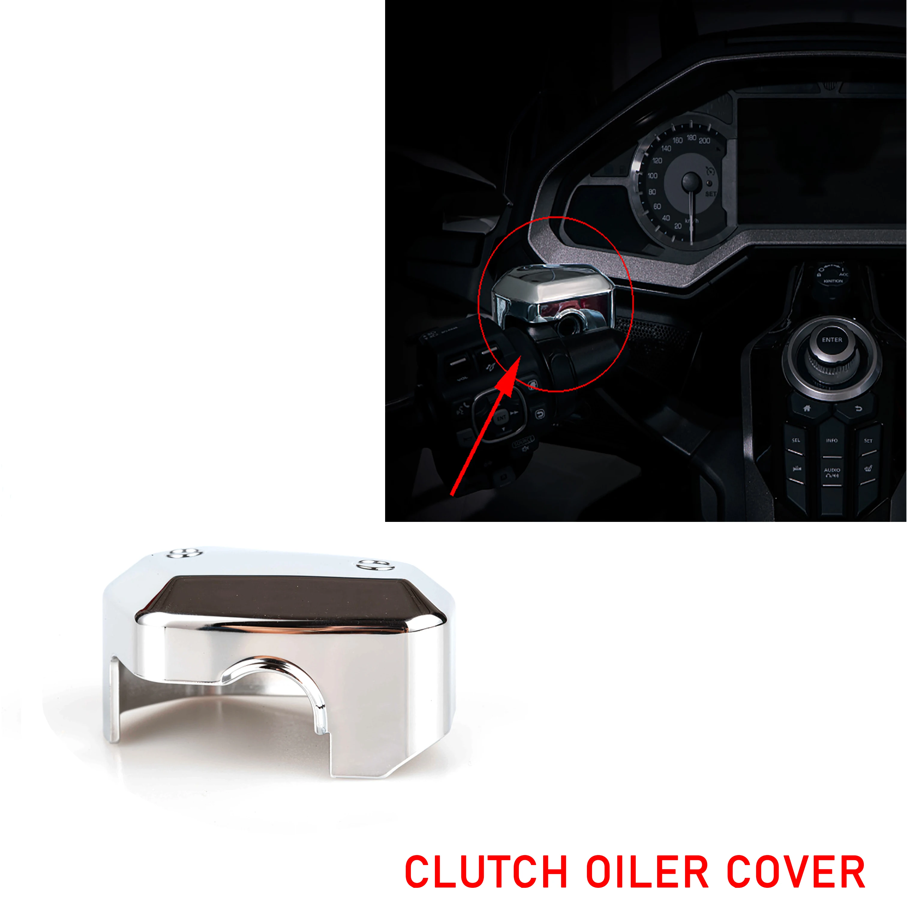 Panical Motorcycle Chrome Fairing Clutch Plating Decoration Switch Cover For Honda Goldwing F6B 2018-2023
Panical Motorcycle Chrome Fairing Clutch Plating Decoration Switch Cover For Honda Goldwing F6B 2018-2023