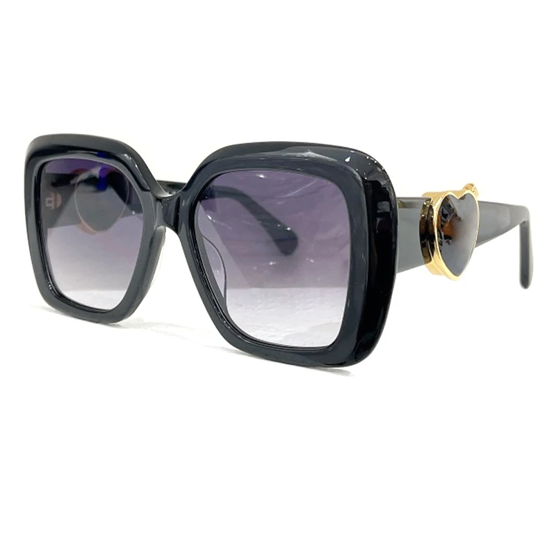 

2024 New Retro Oversized Square Acetate Frame Women's Sunglasses Fashion Vintage Gradient Glasses UV400 Eyeglasses