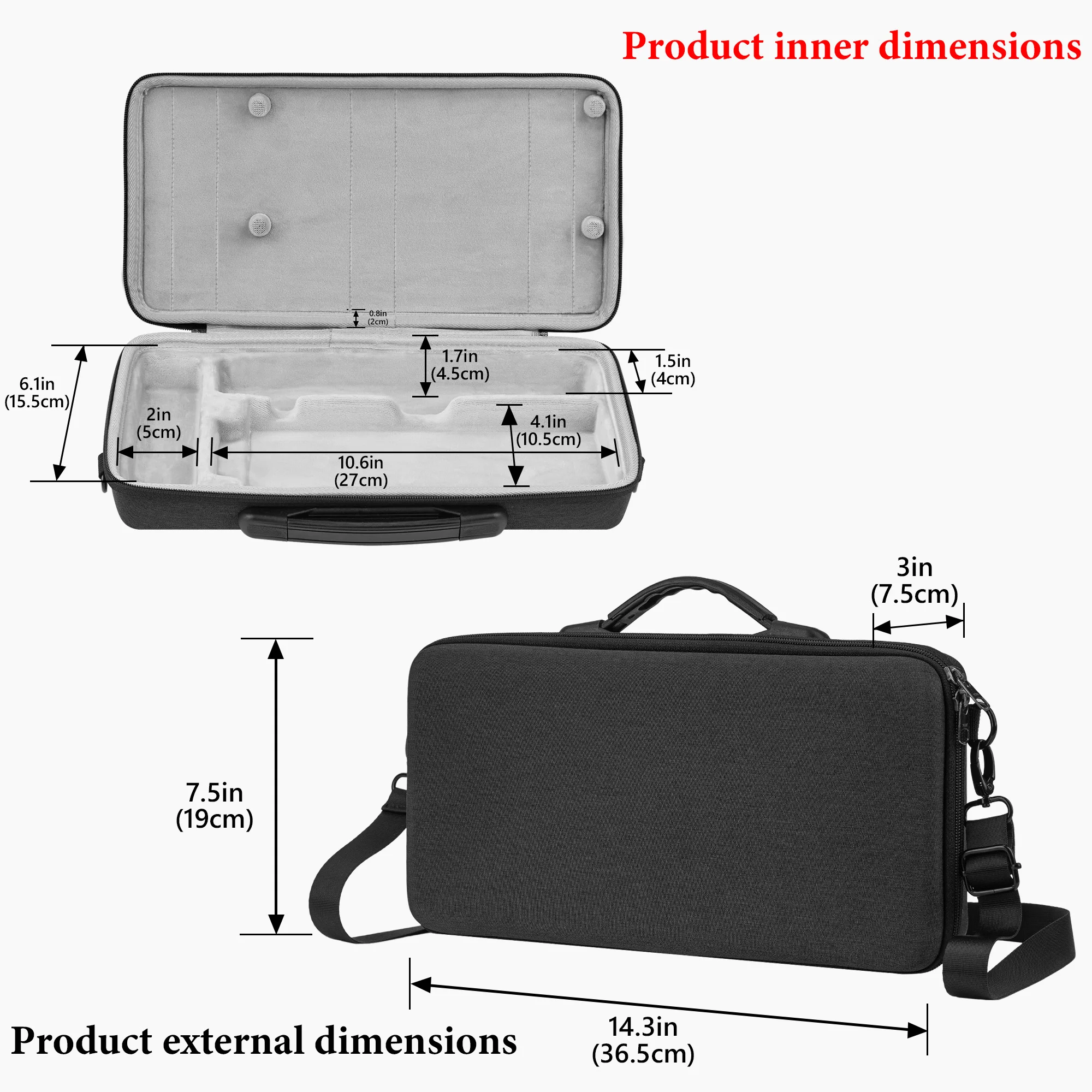 Audio Interface Carrying Case, Compatible with Osee GoStream Deck / GoStream Deck Pro / GoStream Duet Audio Interface Carrying Case, Compatible with Osee GoStream Deck / GoStream Deck Pro / GoStream Duet