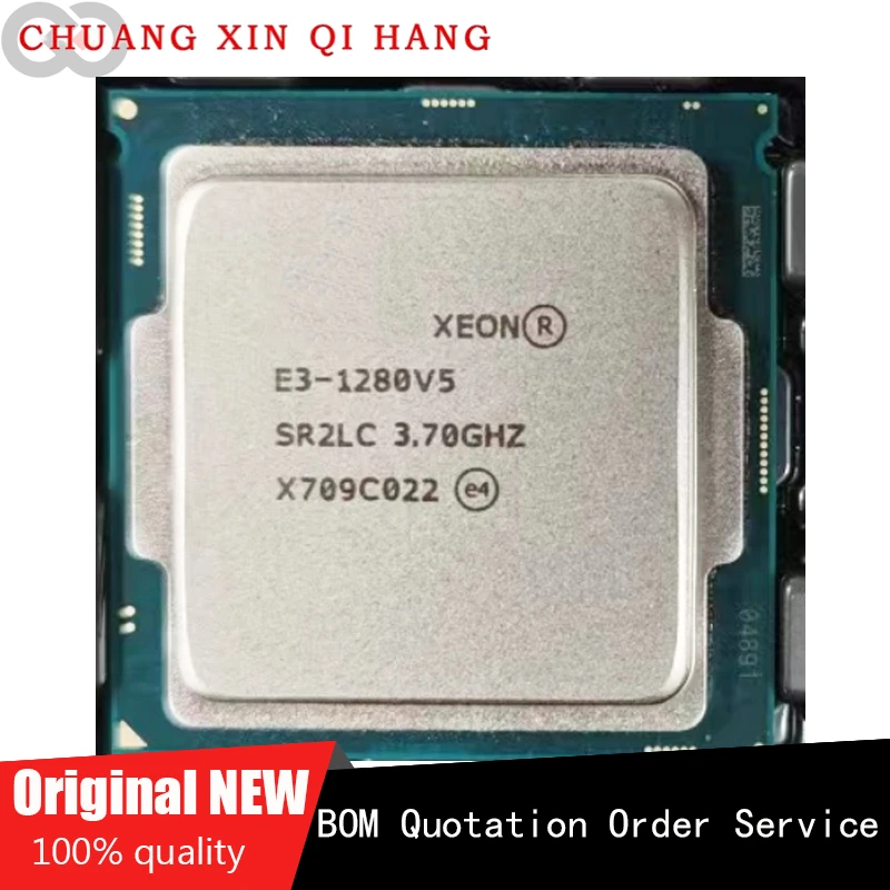 

Used for E3 1280 V5 E3-1280V5 E3-1280 V5 Processor 3.7GHz LGA1151 8MB 80W Quad Core CPU