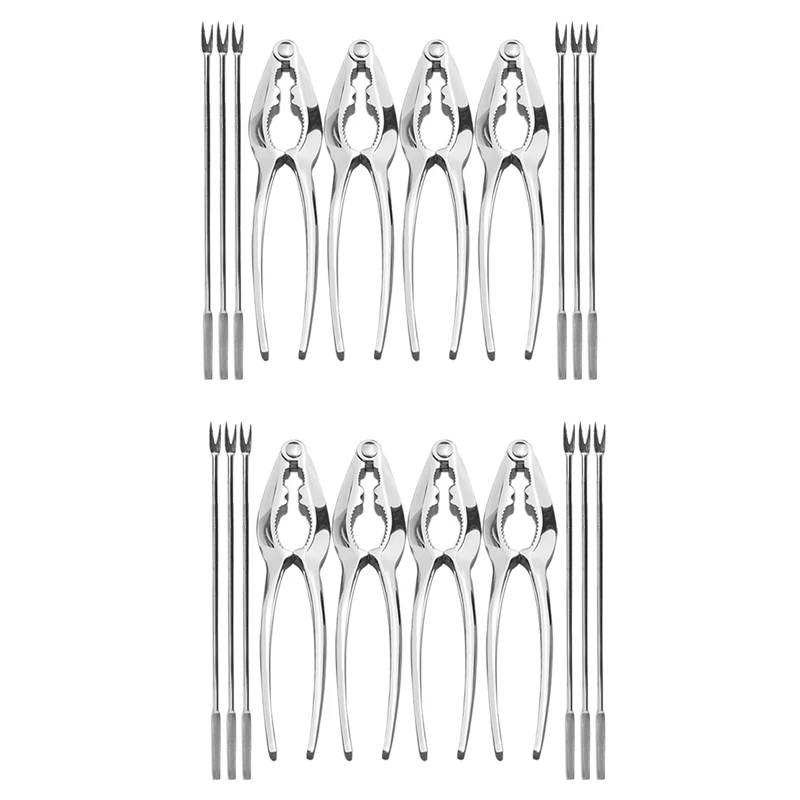 HOT-Seafood Tools Set Nut Crackers Of 20 Pcs Seafood Opener Tool Set, 8 Pcs Crab Crackers And 12 Pcs Seafood Forks
HOT-Seafood Tools Set Nut Crackers Of 20 Pcs Seafood Opener Tool Set, 8 Pcs Crab Crackers And 12 Pcs Seafood Forks