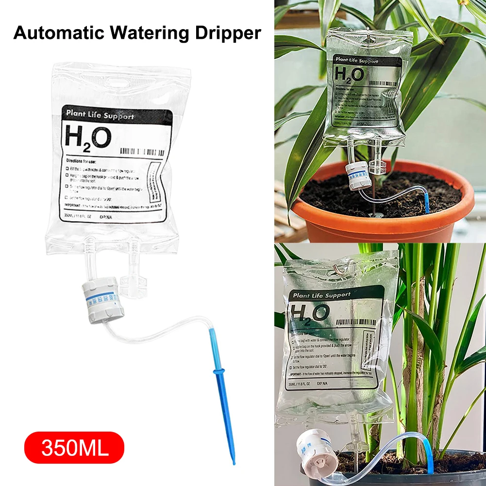 Automatic Watering Dripper Infusion Bag 350ML Plant Flower Drip Irrigation Bag Adjustable Plant Life Support Drip System Tools
Automatic Watering Dripper Infusion Bag 350ML Plant Flower Drip Irrigation Bag Adjustable Plant Life Support Drip System Tools