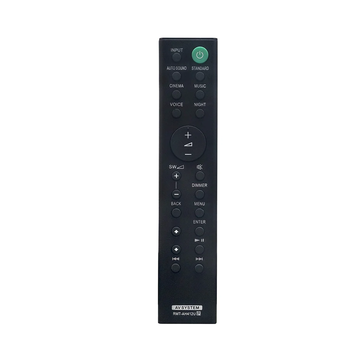 RMT-AH412U Remote Control Replaced for Sony Home Cinema Soundbar HT-S700RF HT-S500RF SA-WS500RF SS-SS500RF SS-S500RF
RMT-AH412U Remote Control Replaced for Sony Home Cinema Soundbar HT-S700RF HT-S500RF SA-WS500RF SS-SS500RF SS-S500RF