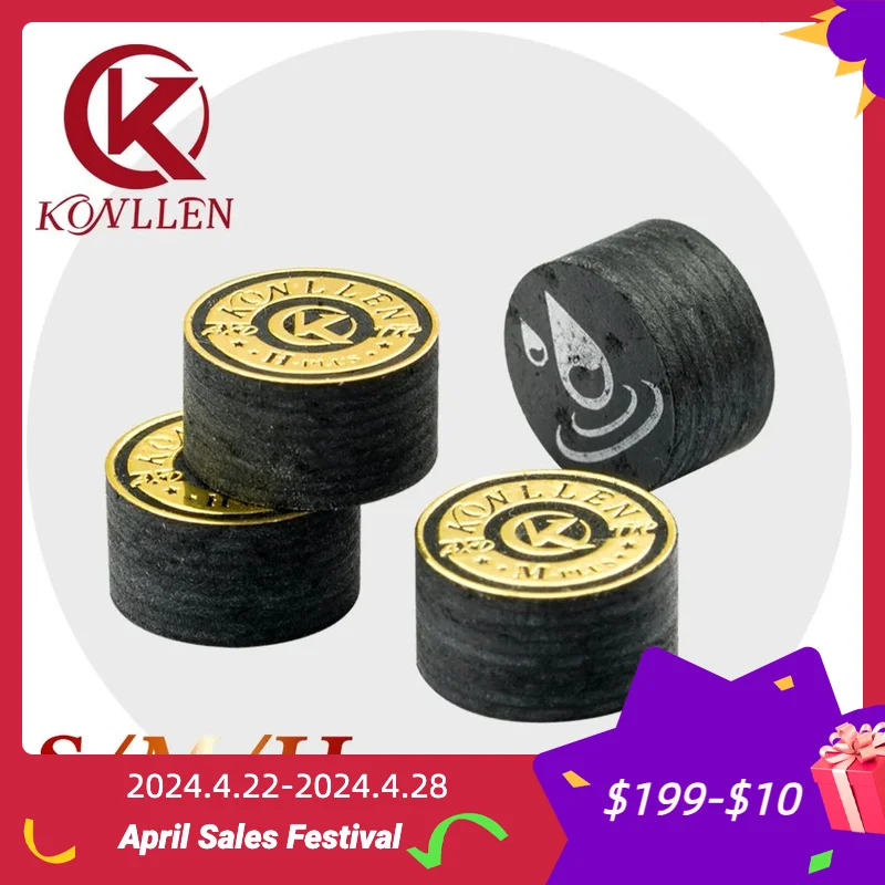 KONLLEN Billiards Cue Tip 14mm S/M/H Hardness 9 Layers of Pig Skin Cue Stick Tip Multi-Layers Pool Cue Tip Billiard Accessories
KONLLEN Billiards Cue Tip 14mm S/M/H Hardness 9 Layers of Pig Skin Cue Stick Tip Multi-Layers Pool Cue Tip Billiard Accessories