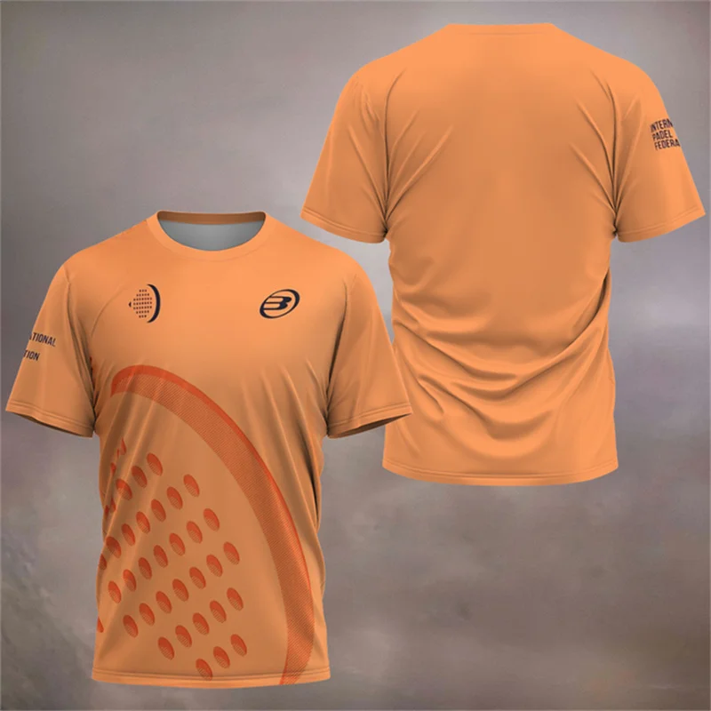 

New Men's Badminton Wear Men's Ultra-Thin Training Fitness Breathable Short Sleeve Tennis Sports Clothing Quick-drying Sport Top