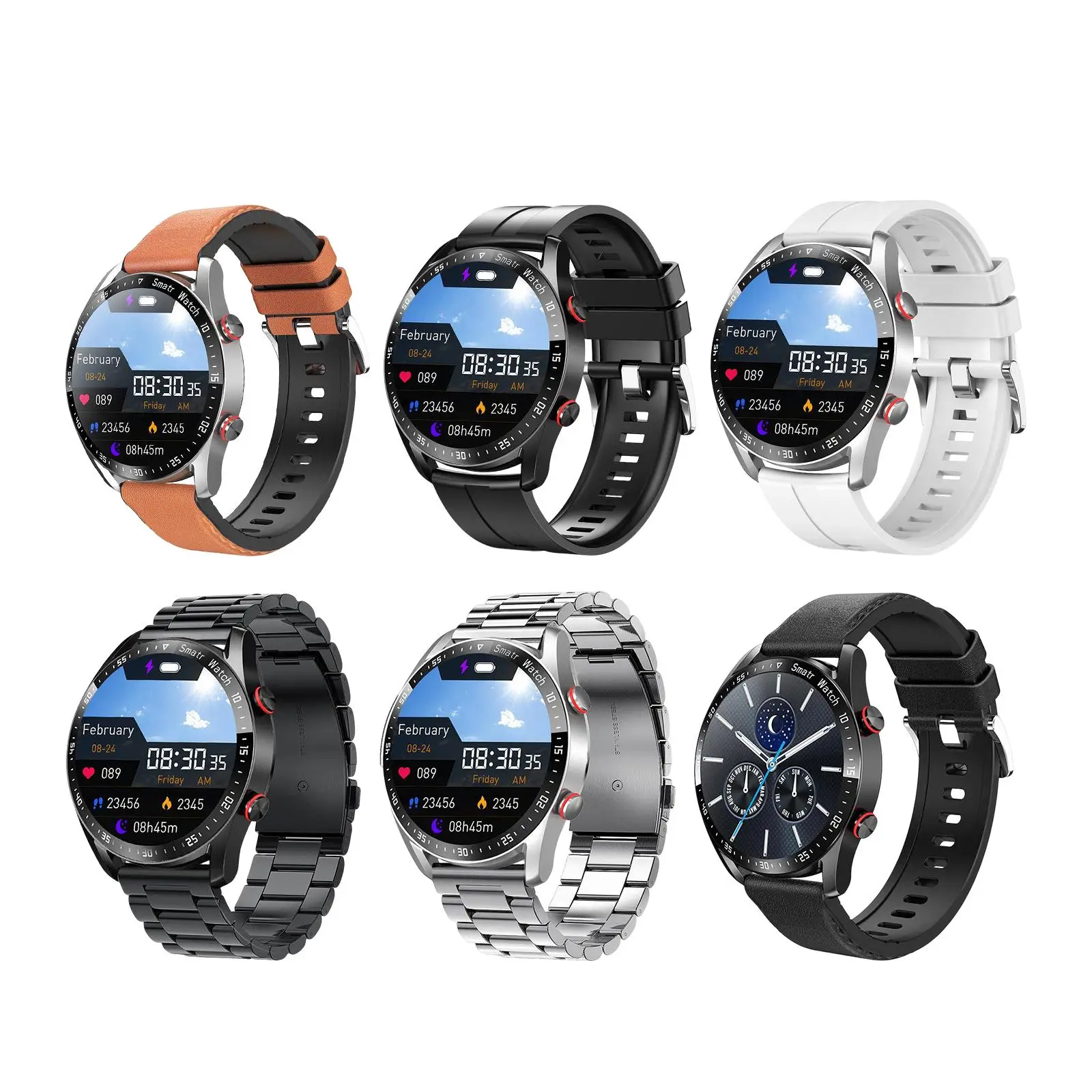 Smart Watch Multiple Sports Modes Luxury Full Screen Touch Music Player Pedometer Smartwatch for Working Sports Outdoor Fitness
Smart Watch Multiple Sports Modes Luxury Full Screen Touch Music Player Pedometer Smartwatch for Working Sports Outdoor Fitness