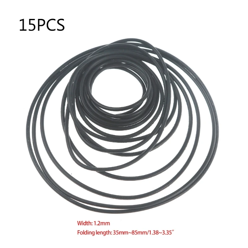 15Pcs Universal 1.2mm Cassette Tape Replacement Rubber DVD Cassette Tape Recorder Turntable Strap Belt
15Pcs Universal 1.2mm Cassette Tape Replacement Rubber DVD Cassette Tape Recorder Turntable Strap Belt
