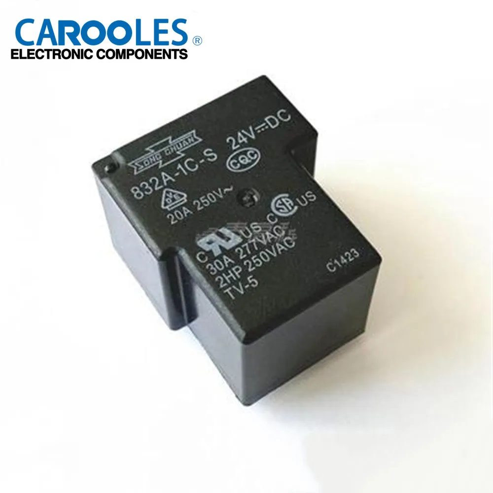 10PCS 100%Original NEW Relay 832A-1C-S 12VDC 832A-1C-S-24VDC 832A 1C S 12VDC 832A1CS 24V 5PIN One on One Off T90-1C-12V 
10PCS 100%Original NEW Relay 832A-1C-S 12VDC 832A-1C-S-24VDC 832A 1C S 12VDC 832A1CS 24V 5PIN One on One Off T90-1C-12V