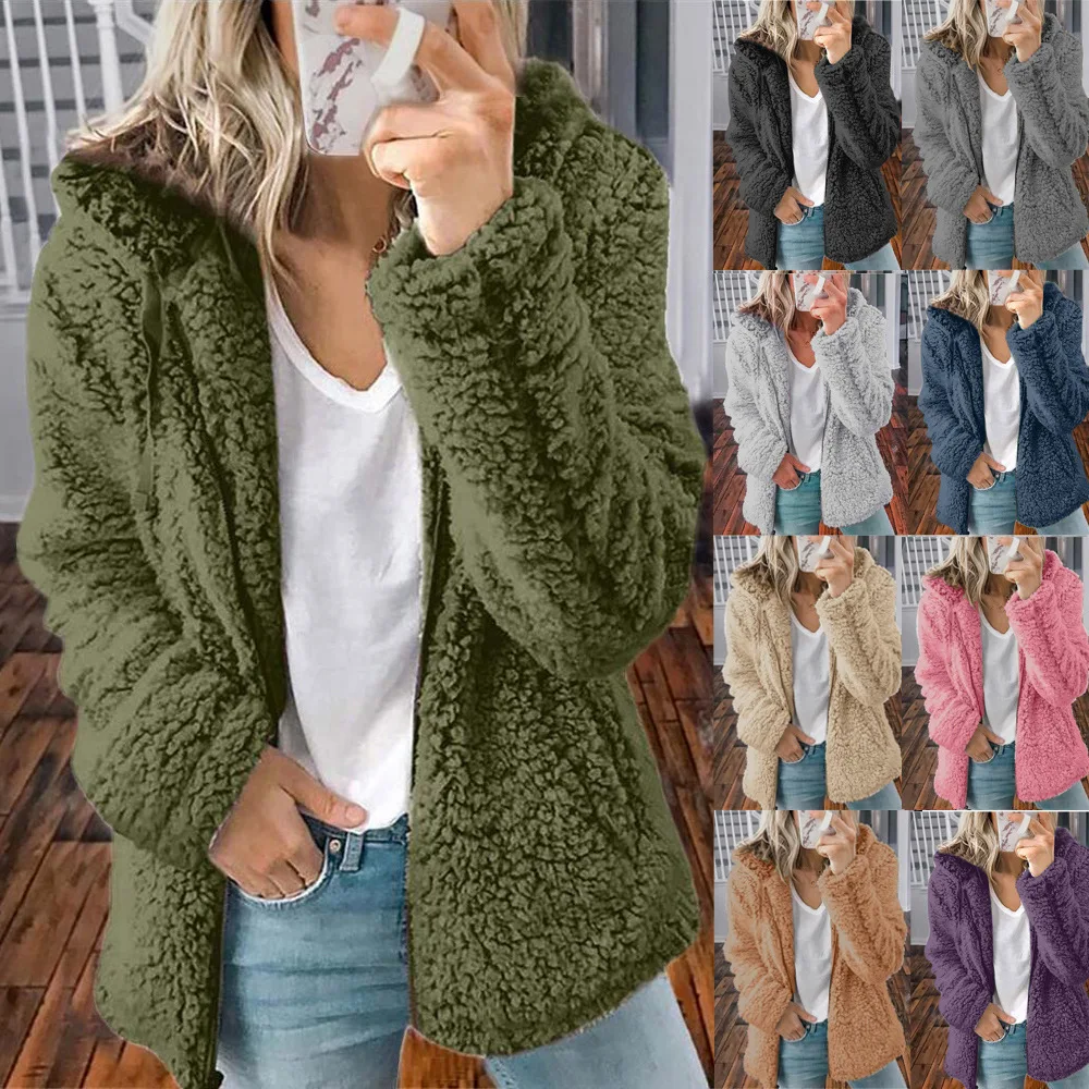 Autumn and Winter 2023 New Women's Casual Hooded Woolen Top Coat Female and Lady Casual Long Sleeve Coats Jackets
Autumn and Winter 2023 New Women's Casual Hooded Woolen Top Coat Female and Lady Casual Long Sleeve Coats Jackets