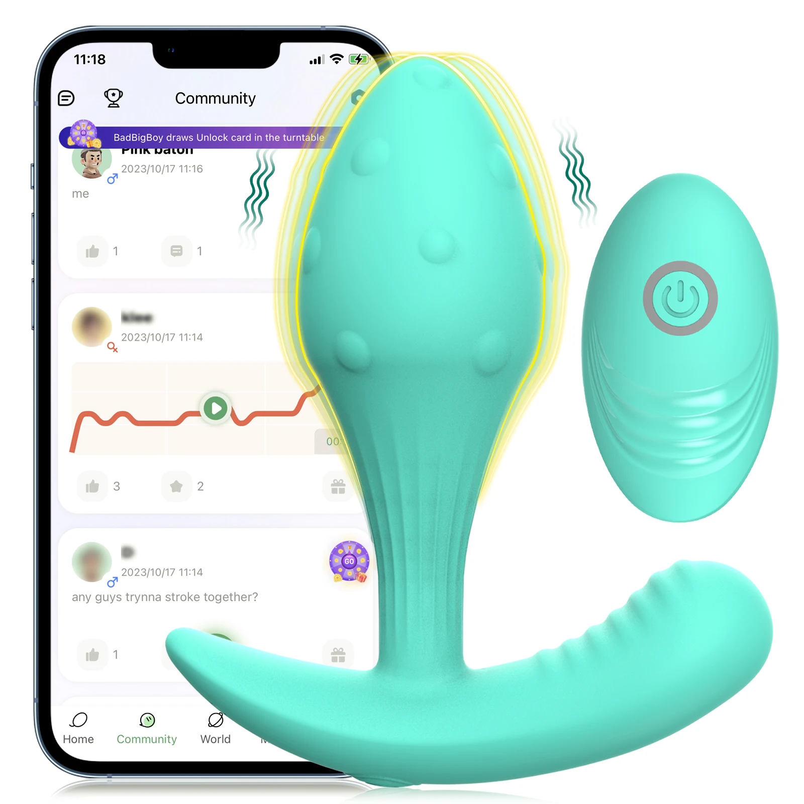 

Male Prostate Massager Vibrator Anal Plug For Men APP Remote Control Vibrating Butt Plug Sex Toys For Women Adult 10 Speeds
