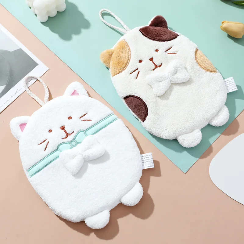 Cute Cat Hanging Hand Towel Absorbs Water And Does Not Remove Hair Wiping Cloth Toilet Kitchen Thickened Quick Drying Towel
Cute Cat Hanging Hand Towel Absorbs Water And Does Not Remove Hair Wiping Cloth Toilet Kitchen Thickened Quick Drying Towel