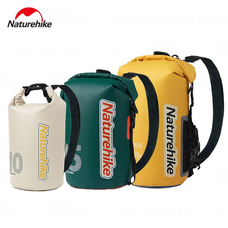 

Naturehike 25L/15L/10L Camping Backpack Waterproof Bag Outdoor Portable Dry Wet Separation Large Capacity Hiking Storage Bag