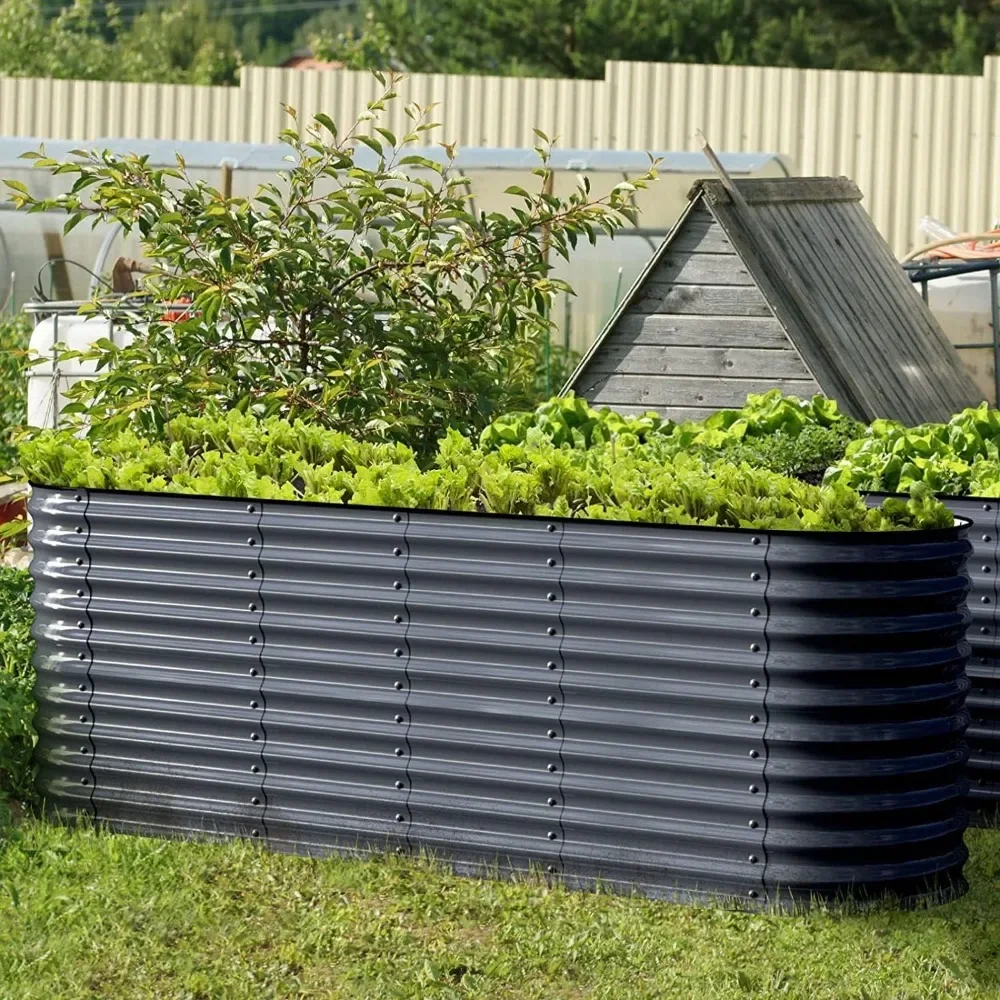 Galvanized Raised Garden Bed Outdoor 32" Tall 12 in 1 Garden Planter Raised Bed for Growing Flowers Herbs Vegetables Bed Raised
Galvanized Raised Garden Bed Outdoor 32" Tall 12 in 1 Garden Planter Raised Bed for Growing Flowers Herbs Vegetables Bed Raised