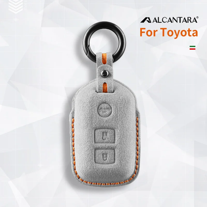 Alcantara Car Key Case Cover Holder Key Shell Buckle For Toyota Camry Yaris Prado RAV Vios Highlander 3 Buttons Keychain
Alcantara Car Key Case Cover Holder Key Shell Buckle For Toyota Camry Yaris Prado RAV Vios Highlander 3 Buttons Keychain