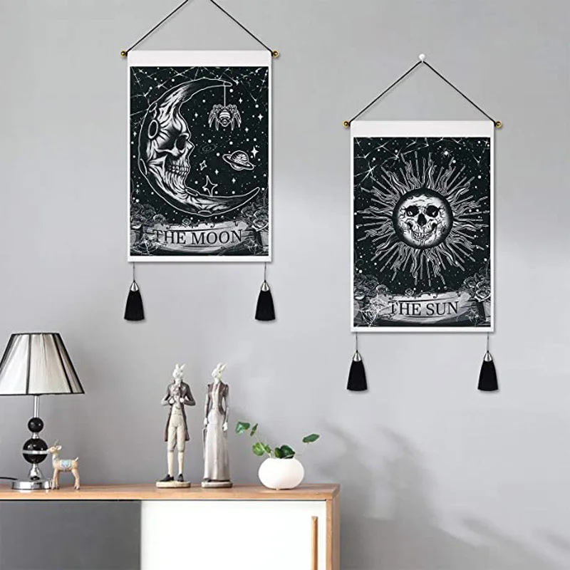 Nordic Style Boho Decor Scroll Wall Paintings Moon Sun Living Room Bedroom Decor Aesthetic Wall Art Hanging Tapestry Poster
Nordic Style Boho Decor Scroll Wall Paintings Moon Sun Living Room Bedroom Decor Aesthetic Wall Art Hanging Tapestry Poster