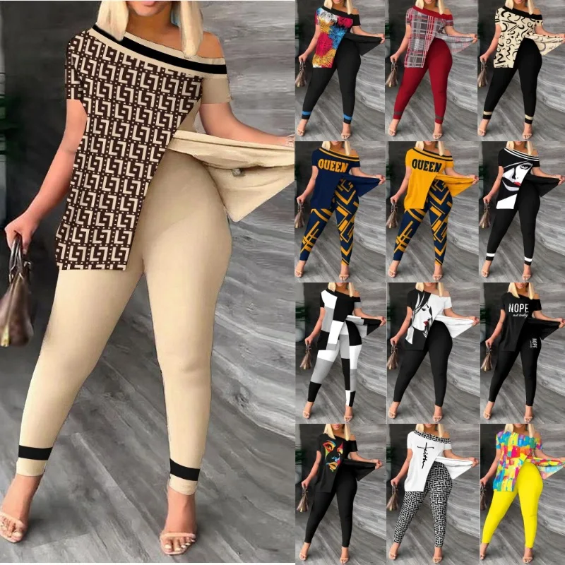 2023 spring and summer new European and American women's explosive fast sell two-piece irregular fashion trouser suit
2023 spring and summer new European and American women's explosive fast sell two-piece irregular fashion trouser suit