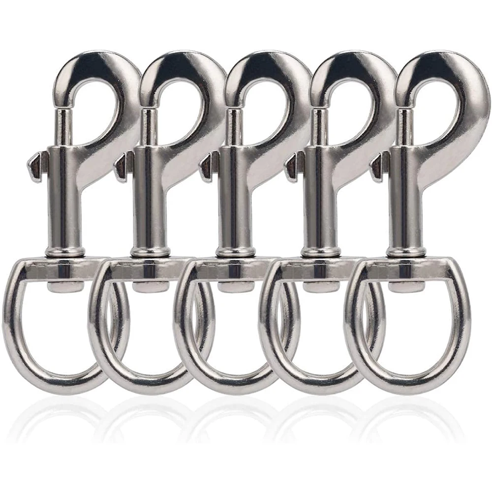 

6Pcs/10Pcs Swivel Eye Bolt Snap Hooks Double Ended Bolt Snap Hook Metal Swivel Clips for Keychain, Linking Dog Leash Collar