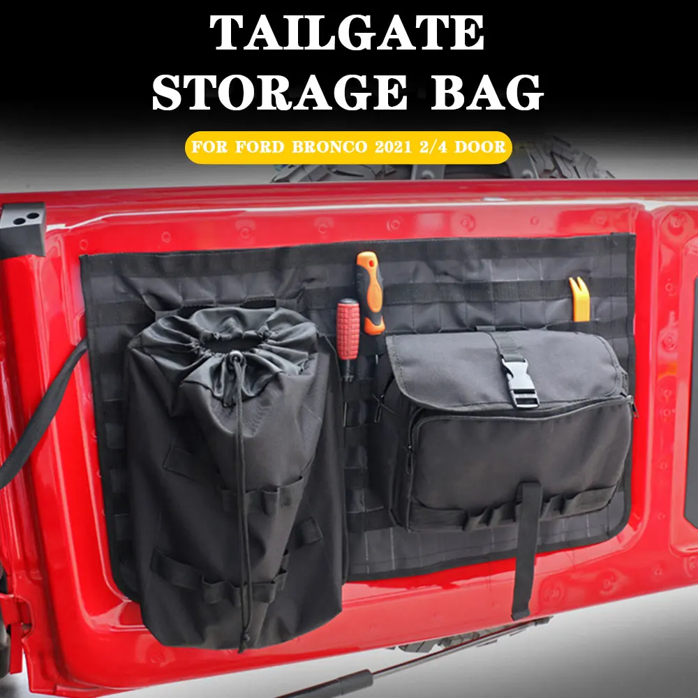 Car Interior Accessories Detachable Tailgate Bag Tool Kit Organizer tailgate storage Pockets for Ford Bronco 4-Door
Car Interior Accessories Detachable Tailgate Bag Tool Kit Organizer tailgate storage Pockets for Ford Bronco 4-Door
