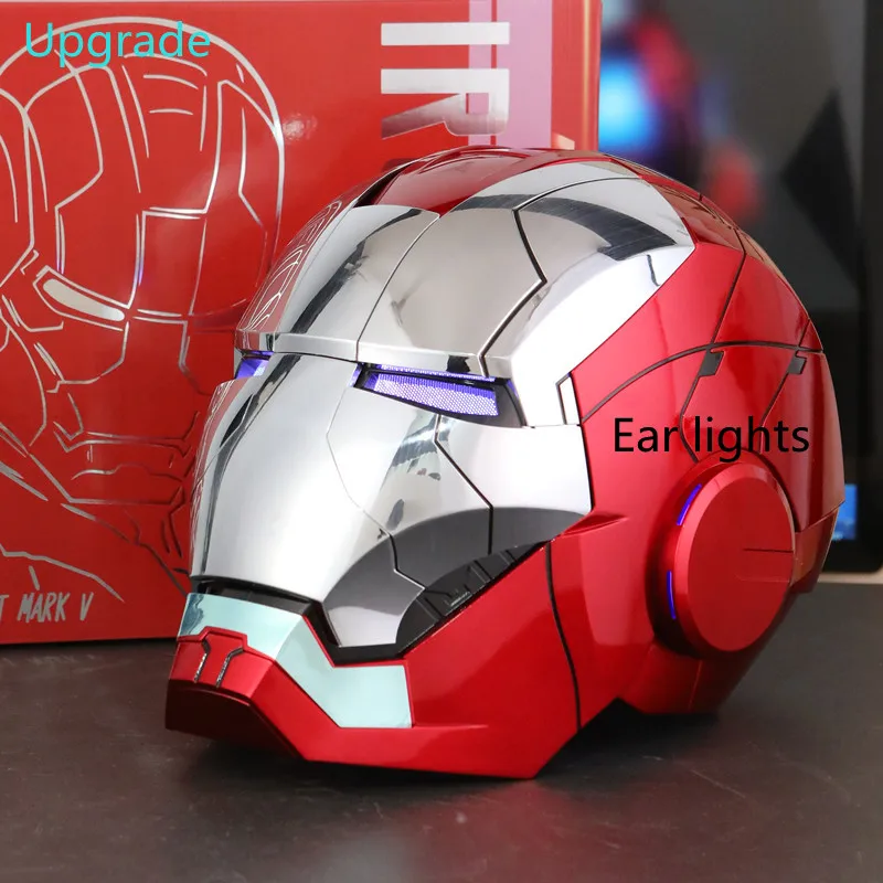 

Marvel Iron Man Autoking 1:1 MK5 Helmet Remote And Voice Control Ironman Automatic Helmet Mask With Led Light Figure For Boys