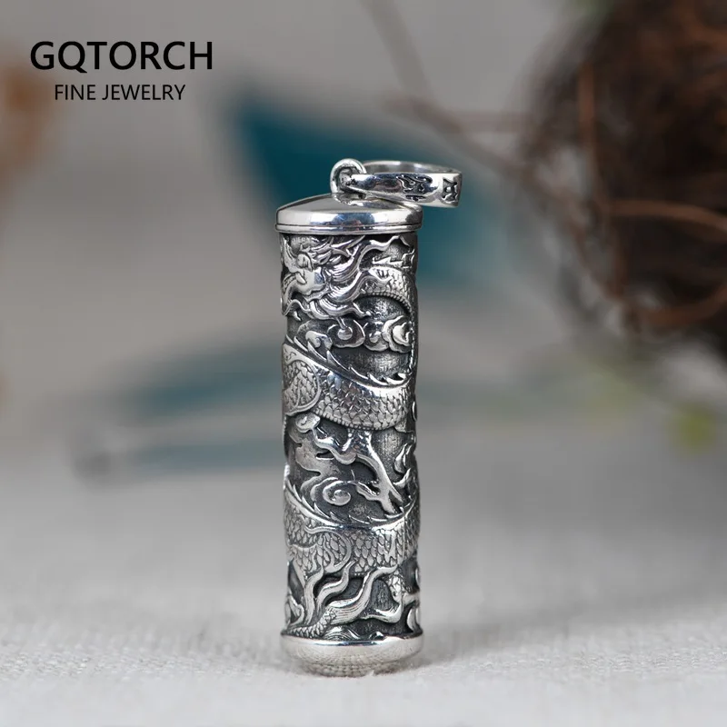 Real Pure 925 Sterling Silver Propitious Clouds Dragon Pendant Male Openable Locket Box Personalized Retro Punk Jewelry 925
Real Pure 925 Sterling Silver Propitious Clouds Dragon Pendant Male Openable Locket Box Personalized Retro Punk Jewelry 925