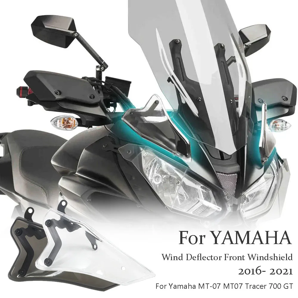 

Motorcycle Windshield Front Panels Fit For Yamaha For Tracer 700/GT Tracer700 MT-07 Tracer GT Window Deflector 2016-2021 2019 ﻿